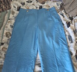 Ann Taylor Light Blue Wide Leg Pants